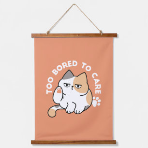 Tapisserie Suspendue Attitude de chat paresseux – Trop blasé pour s'en