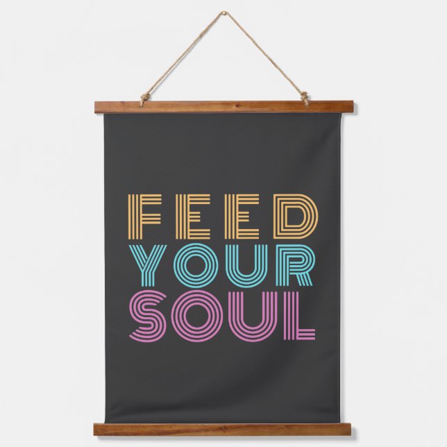 Tapisserie Suspendue attitude positive affirmations inspirantes (Recto)