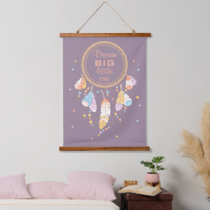 Tapisserie Suspendue Attrape-rêves Tribal Boho Violet Citation
