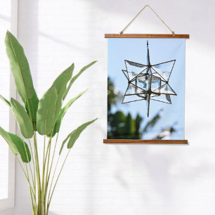 Tapisserie Suspendue Attrape-Soleil Cristal Ciel Bleu Moderne Photograp