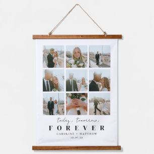 Tapisserie Suspendue Aujourd'hui demain Forever Mariage Photo Tapisseri
