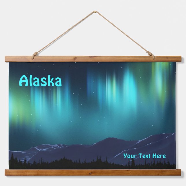 Tapisserie Suspendue Aurora Borealis - Lumières du Nord (Devant)