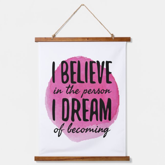 Tapisserie Suspendue auto-amour mots de motivation pour l'autosoin (Recto)