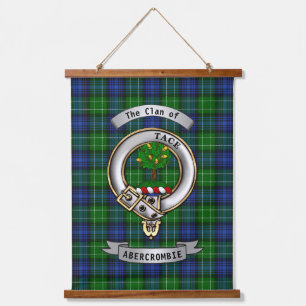 Tapisserie Suspendue Badge et tartan personnalisés du clan Abercrombie