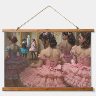 Tapisserie Suspendue Bailarinas en una gran sala de estilo rocóco