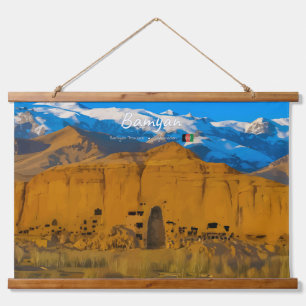 Tapisserie Suspendue Bamyan, Afghanistan - Vallée de la falaise de Boud