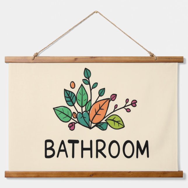 Tapisserie Suspendue BATHROOM Wall Tapestry (Devant)