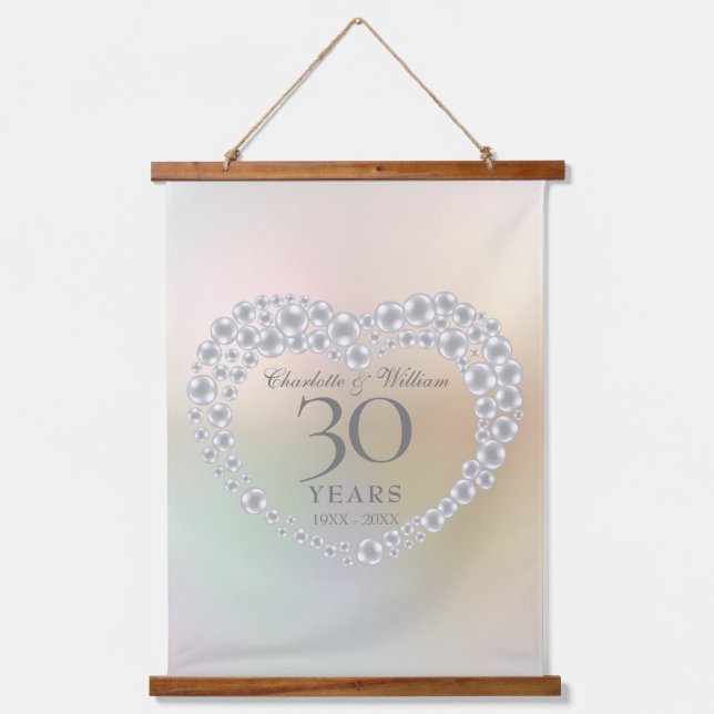 Tapisserie Suspendue Beautiful Pearl 30th Anniversary (Recto)