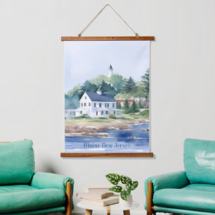 Tapisserie Suspendue Belle Aquarelle du Maine New Jersey