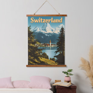 Tapisserie Suspendue Belle Suisse Alpes suisses Montagnes Pittoresques