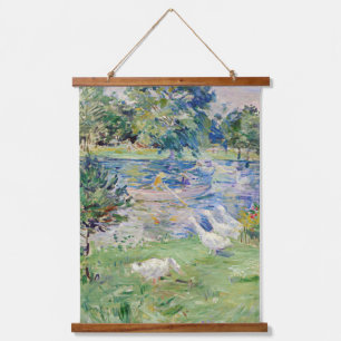 Tapisserie Suspendue Berthe Morisot - Fille en bateau avec oie