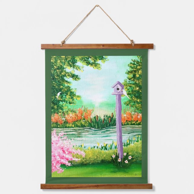 Tapisserie Suspendue Birdhouse (Recto)