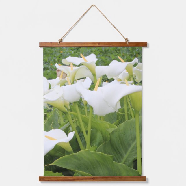 Tapisserie Suspendue Blanc Calla Lily (Recto)