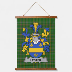 Tapisserie Suspendue Blason de famille Lester ou McAlester irlandais Cr