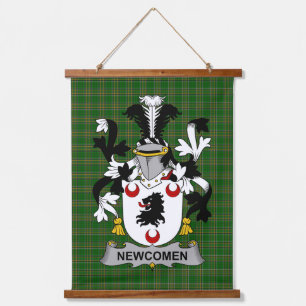Tapisserie Suspendue Blason de famille Newcomen ou Newcombe Irlandais