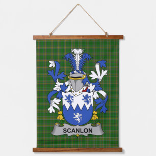 Tapisserie Suspendue Blason de famille Scanlon ou O_Scanlan irlandais C