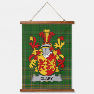 Tapisserie Suspendue Blason de la famille Clary ou O_Clary d'Irlande Cr