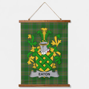 Tapisserie Suspendue Blason de la famille Eaton irlandais Crête de la f
