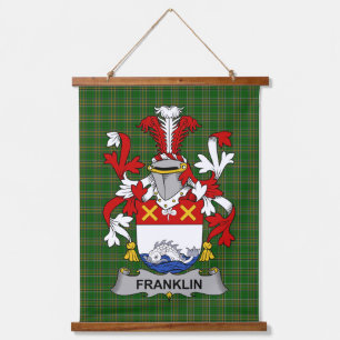 Tapisserie Suspendue Blason de la famille Franklin d'Irlande Crête de l