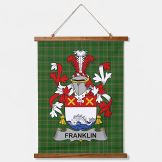 Tapisserie Suspendue Blason de la famille Franklin d'Irlande Crête de l