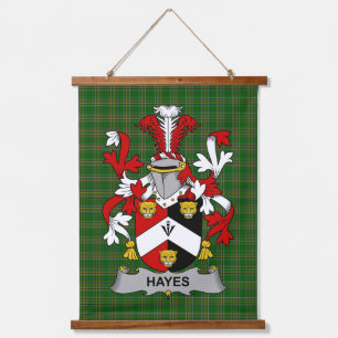 Tapisserie Suspendue Blason de la famille Hayes Armoiries