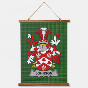 Tapisserie Suspendue Blason de la famille Irish Johnson Armoiries