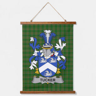 Tapisserie Suspendue Blason de la famille Irish Tucker Armoiries de la