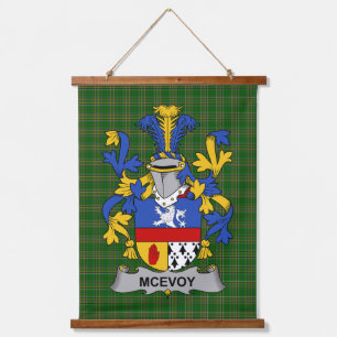 Tapisserie Suspendue Blason de la famille McEvoy ou McKelvey Armoiries