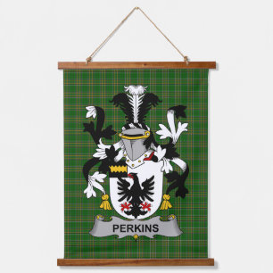 Tapisserie Suspendue Blason de la famille Perkins irlandais