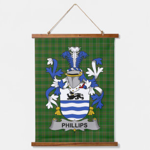 Tapisserie Suspendue Blason de la famille Phillips irlandais