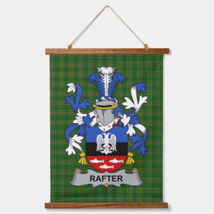 Tapisserie Suspendue Blason de la famille Rafter d'Irlande Crête de fam