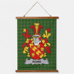Tapisserie Suspendue Blason de la famille Rowe d'Irlande Crête de famil