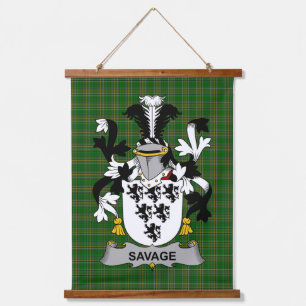 Tapisserie Suspendue Blason de la famille Savage Irlandaise