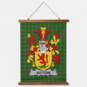 Tapisserie Suspendue Blason de la famille Sutton irlandais