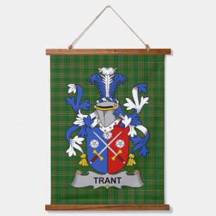 Tapisserie Suspendue Blason de la famille Trant ou Trent d'Irlande