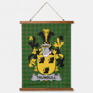 Tapisserie Suspendue Blason de la famille Trumbull ou Turnbull irlandai