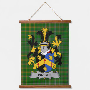 Tapisserie Suspendue Blason de la famille Wright irlandais