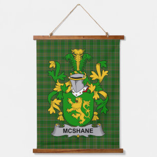 Tapisserie Suspendue Blason de Shane ou McShane irlandais Armoiries de