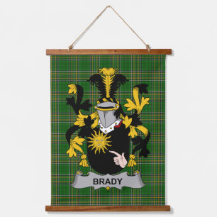 Tapisserie Suspendue Blason irlandais Brady ou McBrady Famille Crest