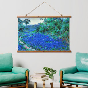 Tapisserie Suspendue Bluebonnets dans le Misty Morning