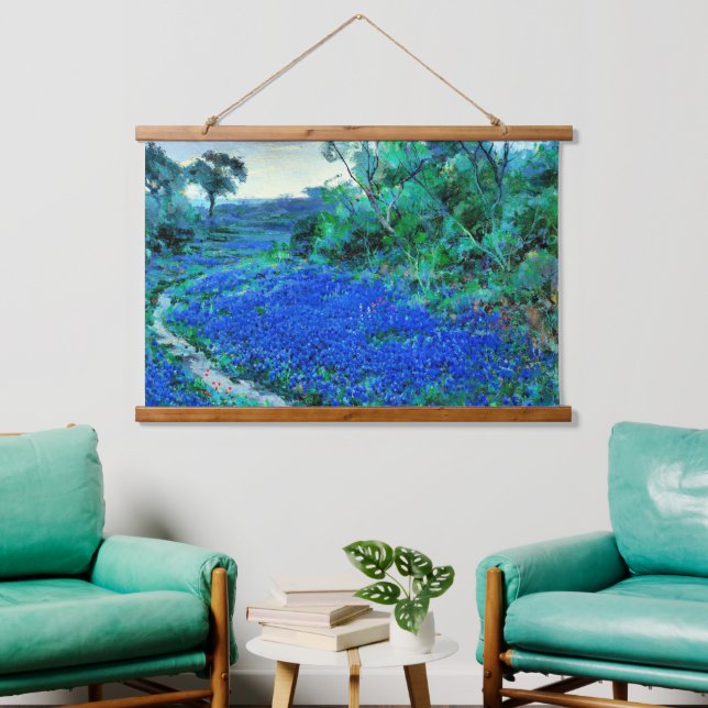 Tapisserie Suspendue Bluebonnets dans le Misty Morning (Salon)