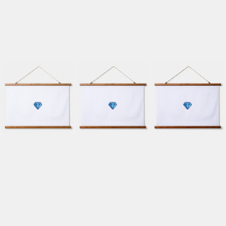 Tapisserie Suspendue Boho Wood Topped Wall Tapestry Wooden Frame Fabric