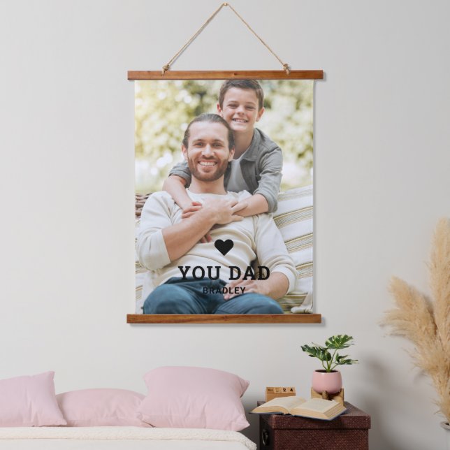 Tapisserie Suspendue BON COEUR VOUS AIME PÈRE Noms de photos (Chambre à coucher)
