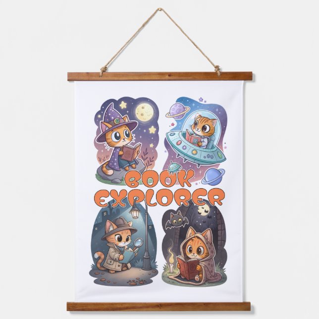 Tapisserie Suspendue Book Explorer (Recto)