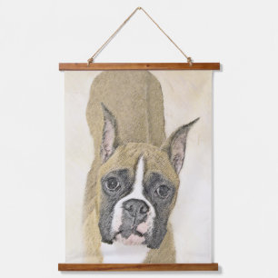 Tapisserie Suspendue Boxer Peinture - Cute Original Chien Art