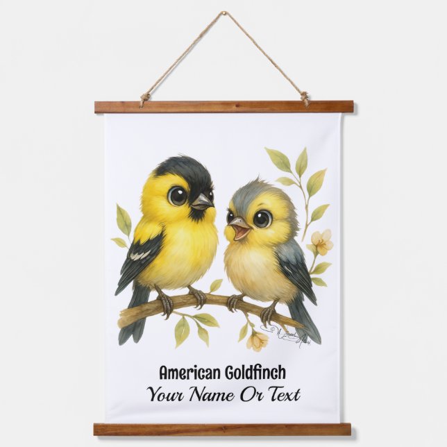 Tapisserie Suspendue Brillant Goldfinch américain (Recto)