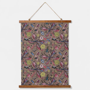 Tapisserie Suspendue Bugs de Doodle sur mocha brown