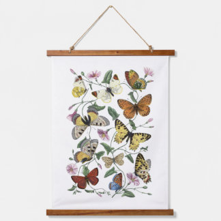 Tapisserie Suspendue Butterfly & Moth Vintage Print, Paul Gervais 1842