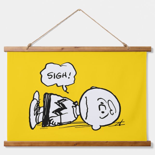 Tapisserie Suspendue cacahuètes | Charlie Brown est en panne (Devant)