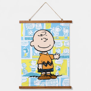 Tapisserie Suspendue cacahuètes Charlie Brown Motif de bande dessinée